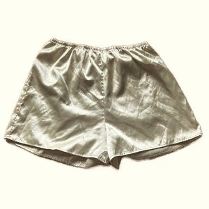 80s light golden color polyester sleep lingerie shorts